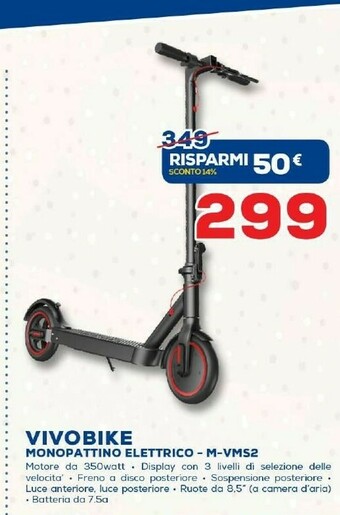 Euronics Vivobike Monopattino Elettrico M-VMS2 offerta