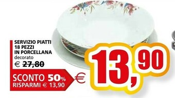 Il Gigante Servizio piatti offerta