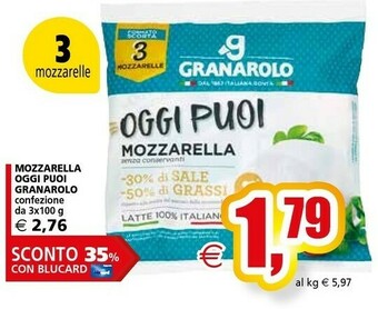 Il Gigante Granarolo Mozzarella offerta