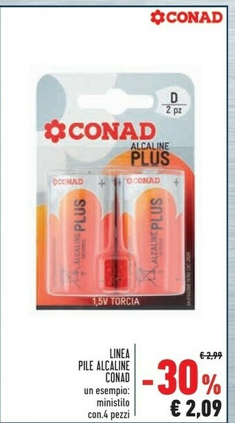 Conad Conad Linea Pile Alcaline offerta