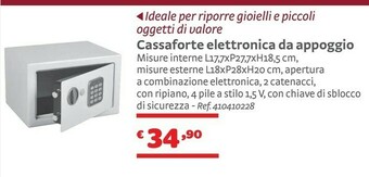 Cassaforte Elettronica Da Appoggio