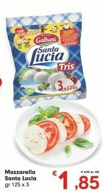 Despar Galbani Mozzarella offerta