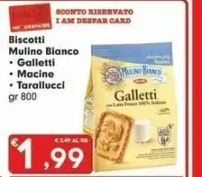 Despar Mulino Bianco Galletti 800 G(ml) offerta