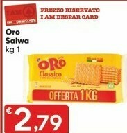 Despar Saiwa Oro Classico offerta