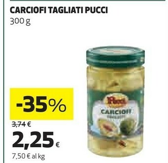 Coop Pucci Carciofi offerta