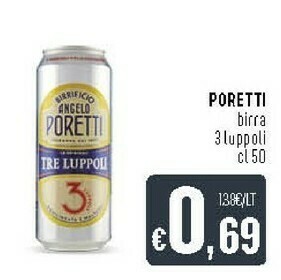 Deco Supermercati Poretti Birra 3 Luppoli offerta
