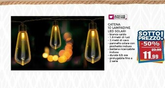 Happy Casa Happy Casa Catena 10 Lampadine Led Solari offerta