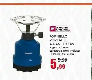Happy Casa Happy Casa Fornello Portatile A Gas 1500 W offerta