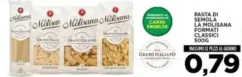 Interspar La Molisana Pasta Di Semola Formati Classici 500 g offerta