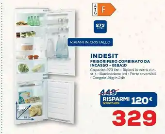 Euronics Indesit B 18 A1 D/I Combinato Incasso offerta