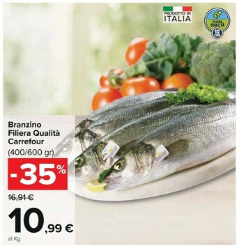 Carrefour Carrefour Branzino Filiera Qualita offerta