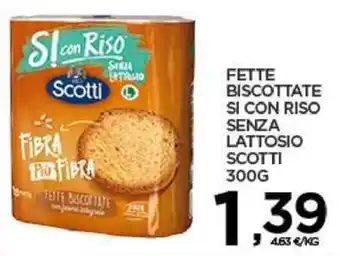 Interspar Scotti Si Con Riso Fette Biscottate Senza Lattosio 300g offerta
