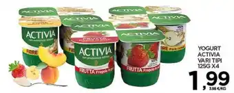 Interspar Activia Yogurt vari tipi 125g x4 offerta