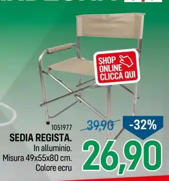 Sedia Regista 49x55x80cm