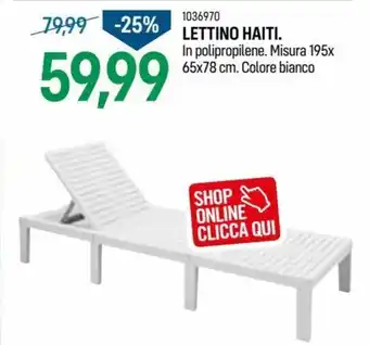 Cfadda 1036970 Lettino Haitl 65x78 cm offerta
