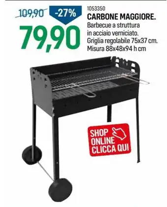 Cfadda 1053350 Carbone Maggiore 88x48x94 h cm offerta