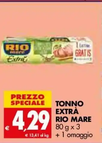 Tigros Tonno Extrá Rio Mare 80gx3 offerta