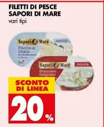 Tigros Filetti Di Pesce Sapori Di Mare offerta