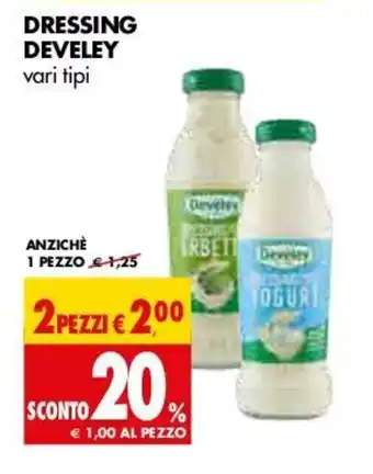 Tigros Dressing Develey vari tipi offerta
