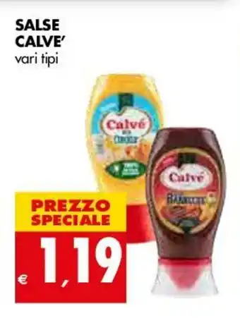 Tigros Salse Calvé vari tipi offerta
