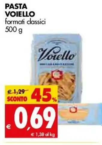 Tigros Pasta Voiello Formatì classici 500g offerta