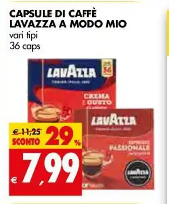 Tigros Capsule Di Caffé Lavazza A Modo Mio offerta