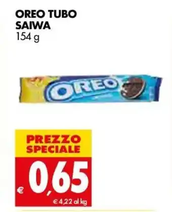 Tigros Oreo Tubo Saiwa 154g offerta