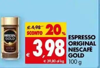 Tigros Espresso Original Nescafé Gold 100g offerta