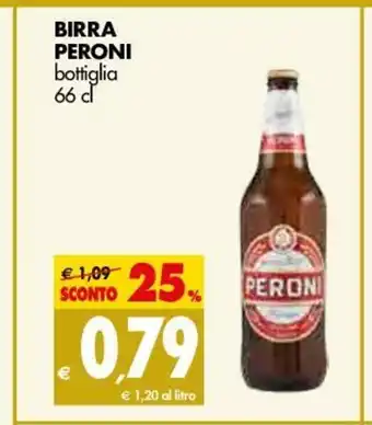 Tigros Birra Peroni bottiglia 66cl offerta