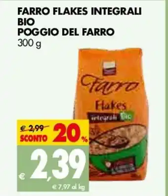 Tigros Farro Flakes Integrali Bio Poggio Del Farro 300g offerta