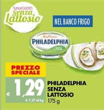 Tigros Philadelphia Senza Lattosio 175g offerta