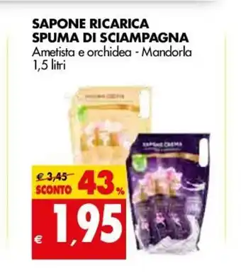 Tigros Sapone Ricarica Spuma Di Sciampagna offerta