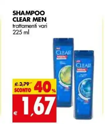 Tigros Shampoo Clear Men 225ml offerta