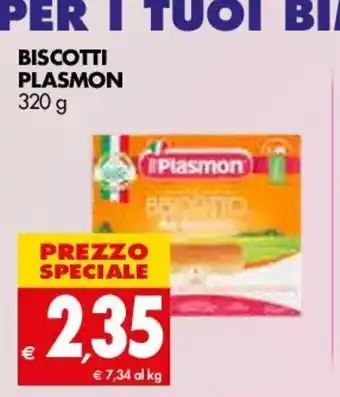 Tigros Biscotti Plasmon 320g offerta