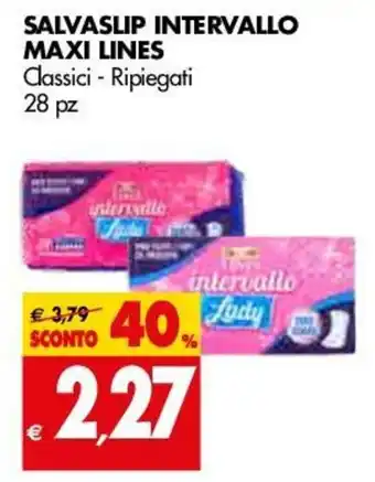 Tigros Salvaslip Intervallo Maxi Lines 28pz offerta