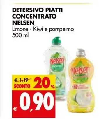 Tigros Detersivo Piatti Concentrato Nelsen 500ml offerta