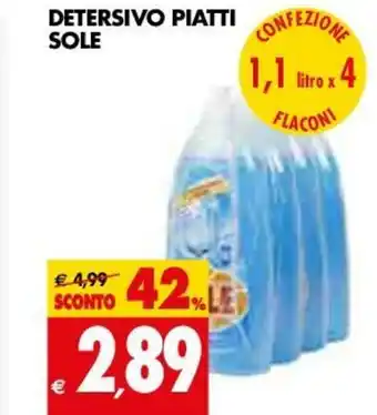 Tigros Detersivo Piatti Sole offerta