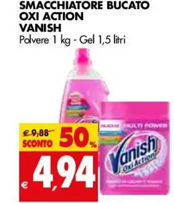 Tigros Smacchiatore Bucato Oxi Action Vanish offerta