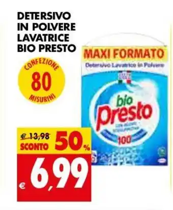 Tigros Bio Presto Detersivo In Polvere Lavatrice offerta