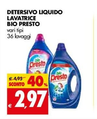 Tigros Bio Presto Detersivo Liquido offerta