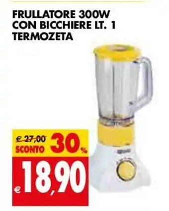 Tigros Frullatore 300W Con Bicchiere lt.1 termozeta offerta