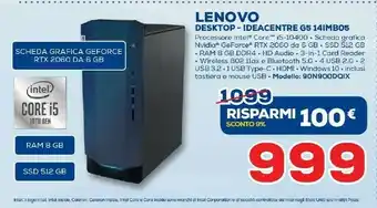 Euronics Lenovo Ideacentre G5 14IMB05 offerta