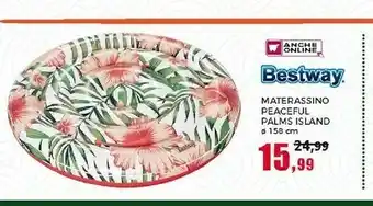 Happy Casa Bestway Materassino Peaceful Palms Island offerta