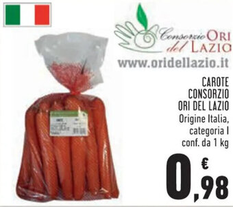 Conad Carote Consorzio Ori Del Lazio 1 kg offerta