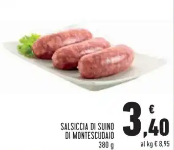 Conad Salsiccia di Suino di Montescudaio 380 g offerta