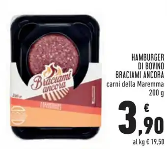 Conad Braciami Ancora Hamburger di Bovino carni della Maremma 200 g offerta