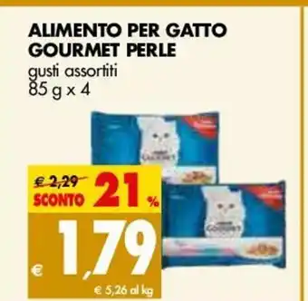 Tigros Alimento Per Gatto Gourmet Perle 85gx4 offerta