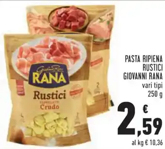 Conad Giovanni Rana Pasta Ripiena Rustici vari tipi 250 g offerta