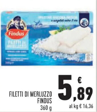 Conad Findus Filetti Di Merluzzo 360 g offerta