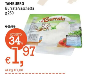 Tamburro Burrata Vaschetta g 250